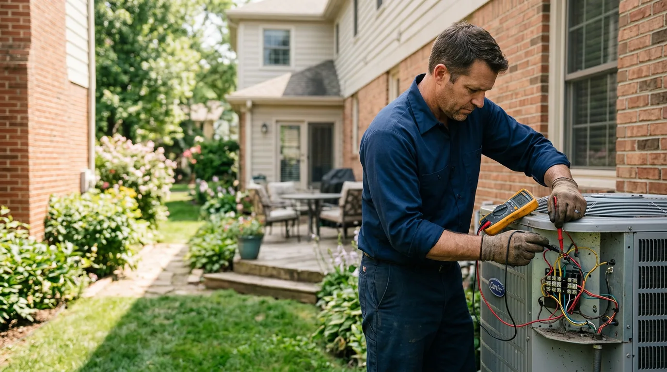 HVAC technician working near Ralston, WY